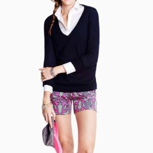 💐🆕J. Crew Pink Green Paisley Polka Dot Shorts💐